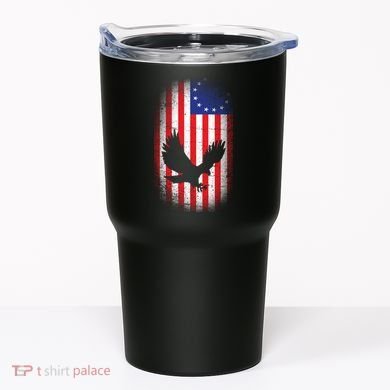 Betsy Ross Flag 13 Colonies Bald Eagle Tumbler