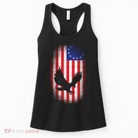 Betsy Ross Flag 13 Colonies Bald Eagle Women's Tank Top thumb 0