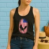 Betsy Ross Flag 13 Colonies Bald Eagle Women's Tank Top thumb 2