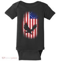 Betsy Ross Flag 13 Colonies Bald Eagle Baby Bodysuit thumb 0