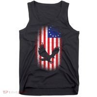 Betsy Ross Flag 13 Colonies Bald Eagle Tank Top thumb 0