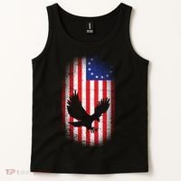 Betsy Ross Flag 13 Colonies Bald Eagle Tank Top thumb 2
