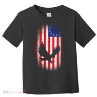Betsy Ross Flag 13 Colonies Bald Eagle Toddler T-Shirt thumb 0