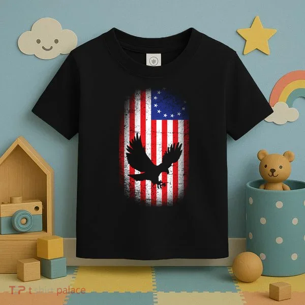 Betsy Ross Flag 13 Colonies Bald Eagle Toddler T-Shirt
