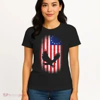 Betsy Ross Flag 13 Colonies Bald Eagle Women's T-Shirt thumb 4