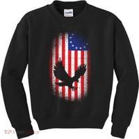Betsy Ross Flag 13 Colonies Bald Eagle Kids Sweatshirt thumb 0