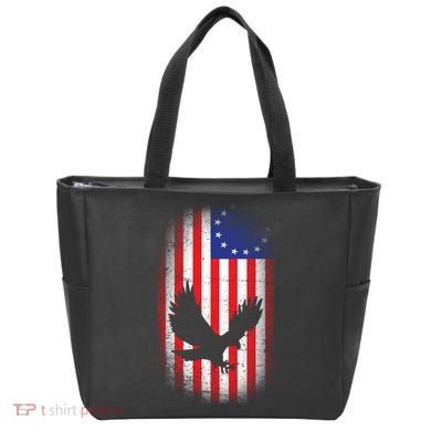 Betsy Ross Flag 13 Colonies Bald Eagle Tote Bag