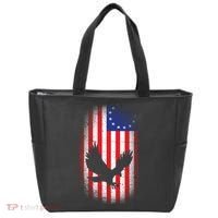 Betsy Ross Flag 13 Colonies Bald Eagle Tote Bag thumb 0