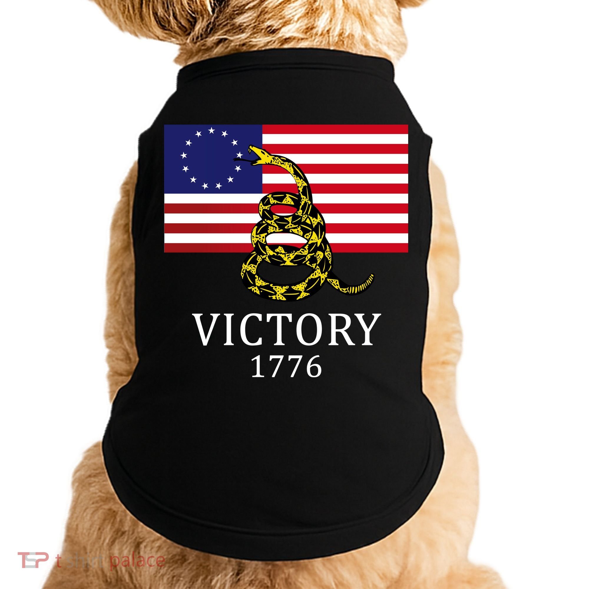 Betsy Ross Flag Don't Tread On Me 13 Colonies Doggie Tank