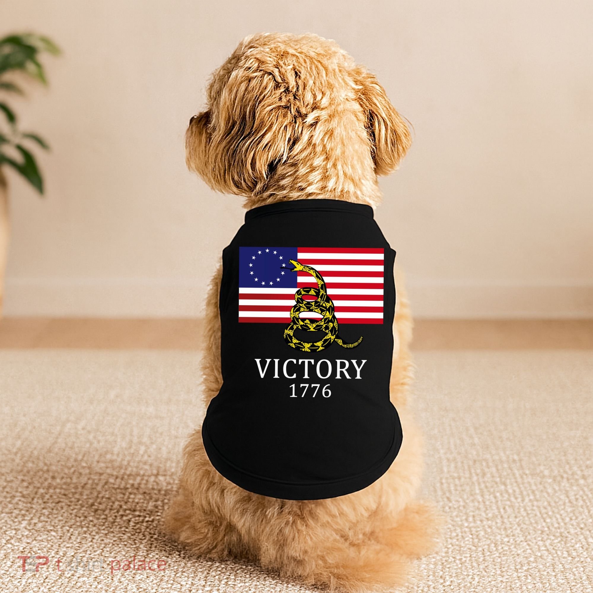 Betsy Ross Flag Don't Tread On Me 13 Colonies Doggie Tank