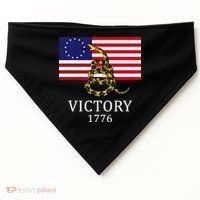 Betsy Ross Flag Don't Tread On Me 13 Colonies USA-Made Doggie Bandana thumb 0