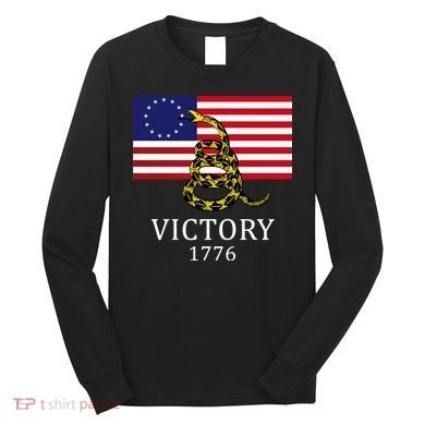 Betsy Ross Flag Don't Tread On Me 13 Colonies Long Sleeve Shirt