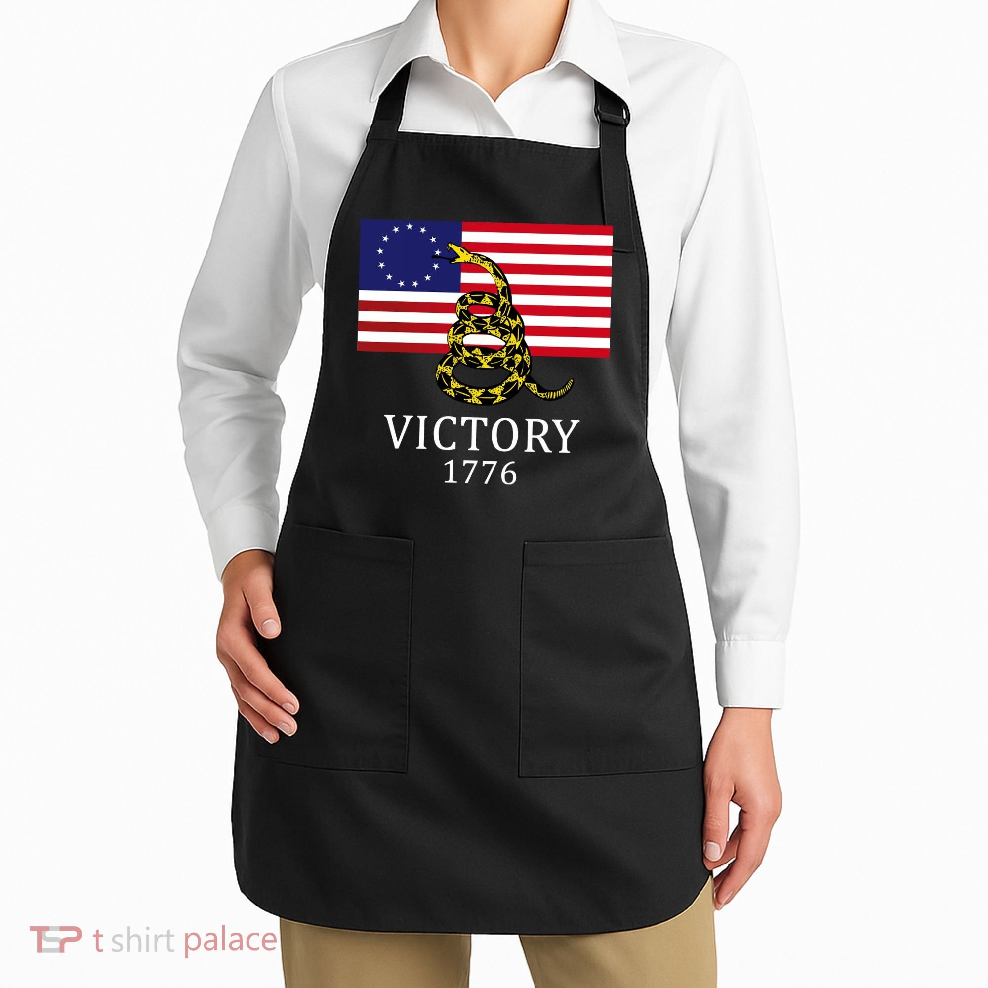 Betsy Ross Flag Don't Tread On Me 13 Colonies Apron