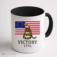 Betsy Ross Flag Don't Tread On Me 13 Colonies Coffee Mug thumb 1