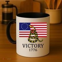 Betsy Ross Flag Don't Tread On Me 13 Colonies Coffee Mug thumb 4