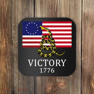 Betsy Ross Flag Don't Tread On Me 13 Colonies Coaster