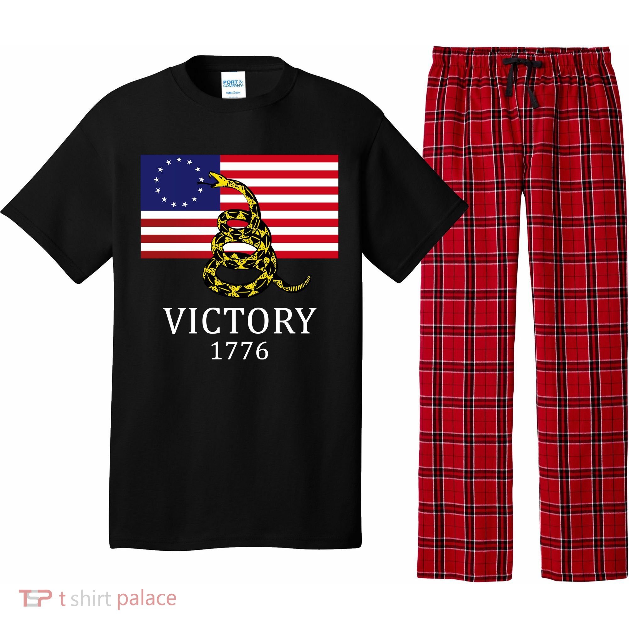 Betsy Ross Flag Don't Tread On Me 13 Colonies Pajama Set