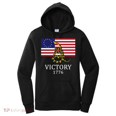 Betsy Ross Flag Don't Tread On Me 13 Colonies Women's Hoodie