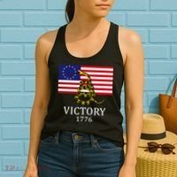 Betsy Ross Flag Don't Tread On Me 13 Colonies Women's Tank Top thumb 2