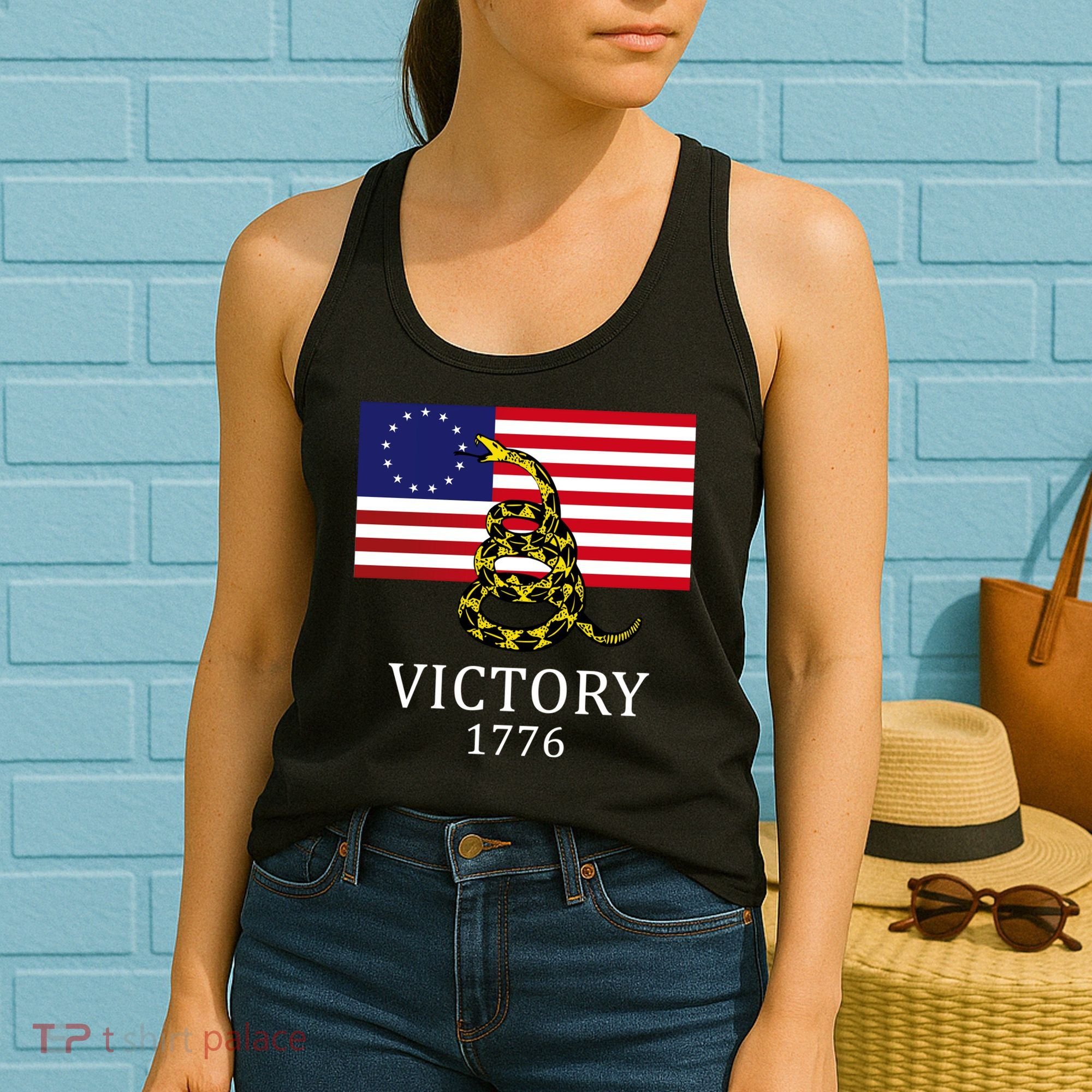 Betsy Ross Flag Don't Tread On Me 13 Colonies Women's Tank Top