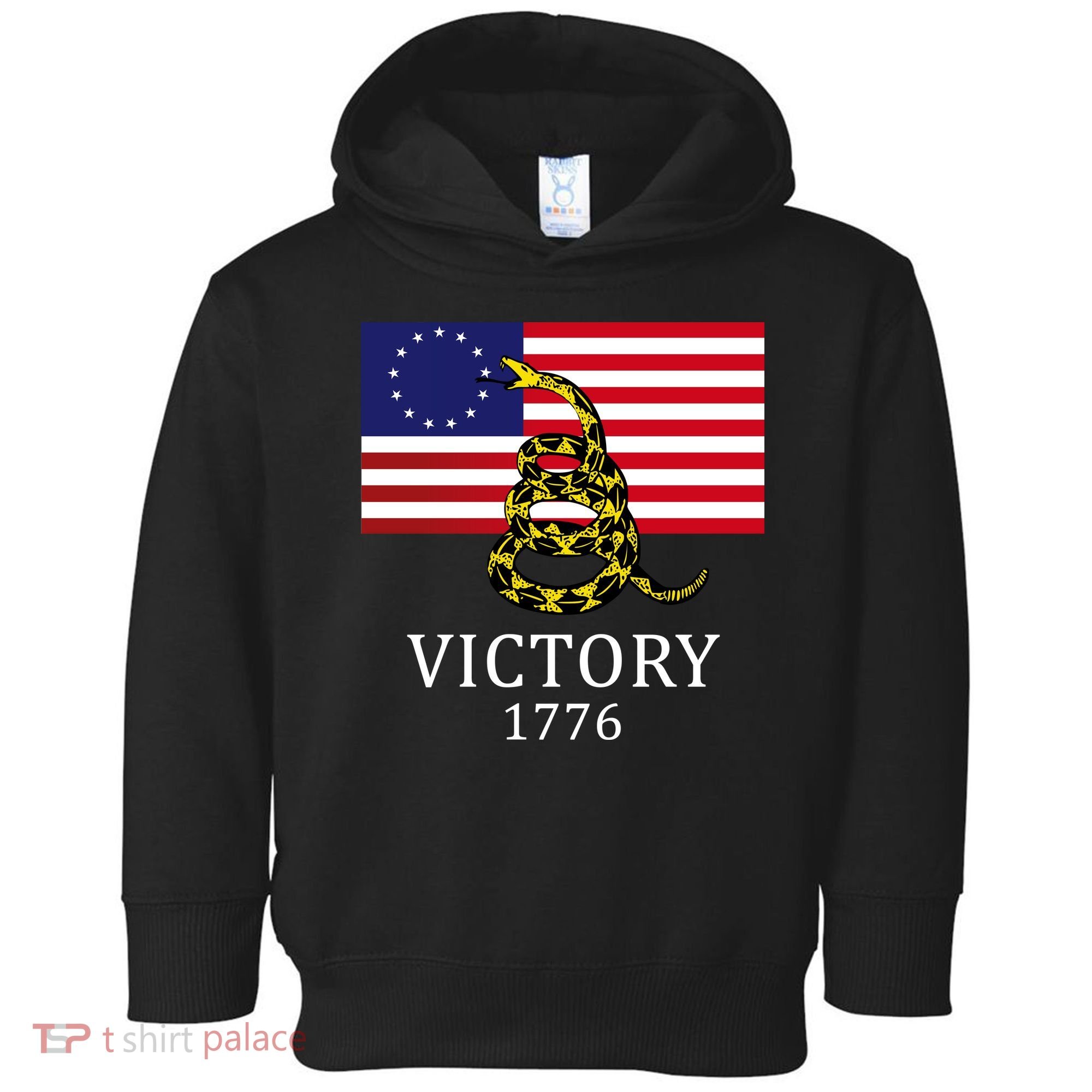 Betsy Ross Flag Don't Tread On Me 13 Colonies Toddler Hoodie