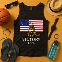 Betsy Ross Flag Don't Tread On Me 13 Colonies Tank Top thumb 4