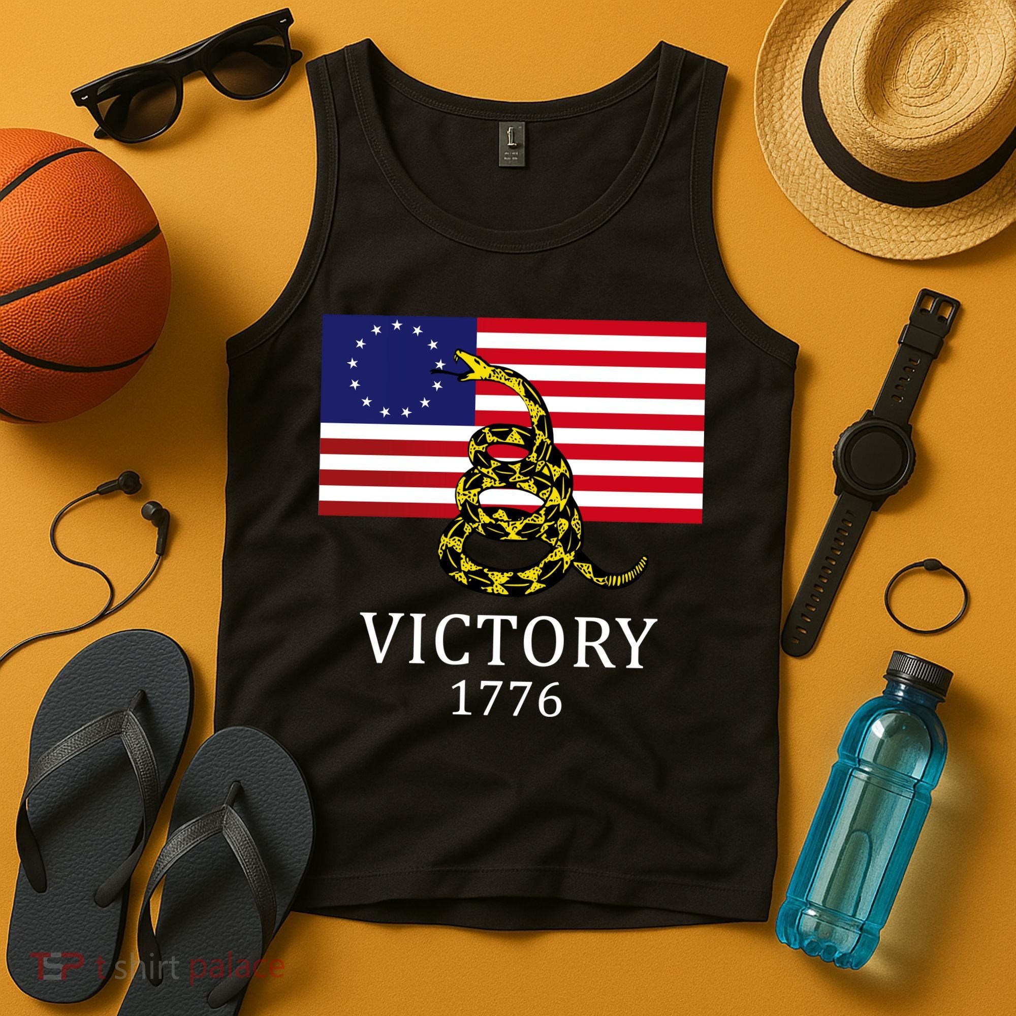 Betsy Ross Flag Don't Tread On Me 13 Colonies Tank Top