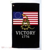 Betsy Ross Flag Don't Tread On Me 13 Colonies Golf Towel thumb 0