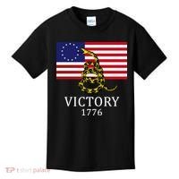 Betsy Ross Flag Don't Tread On Me 13 Colonies Kids T-Shirt thumb 0