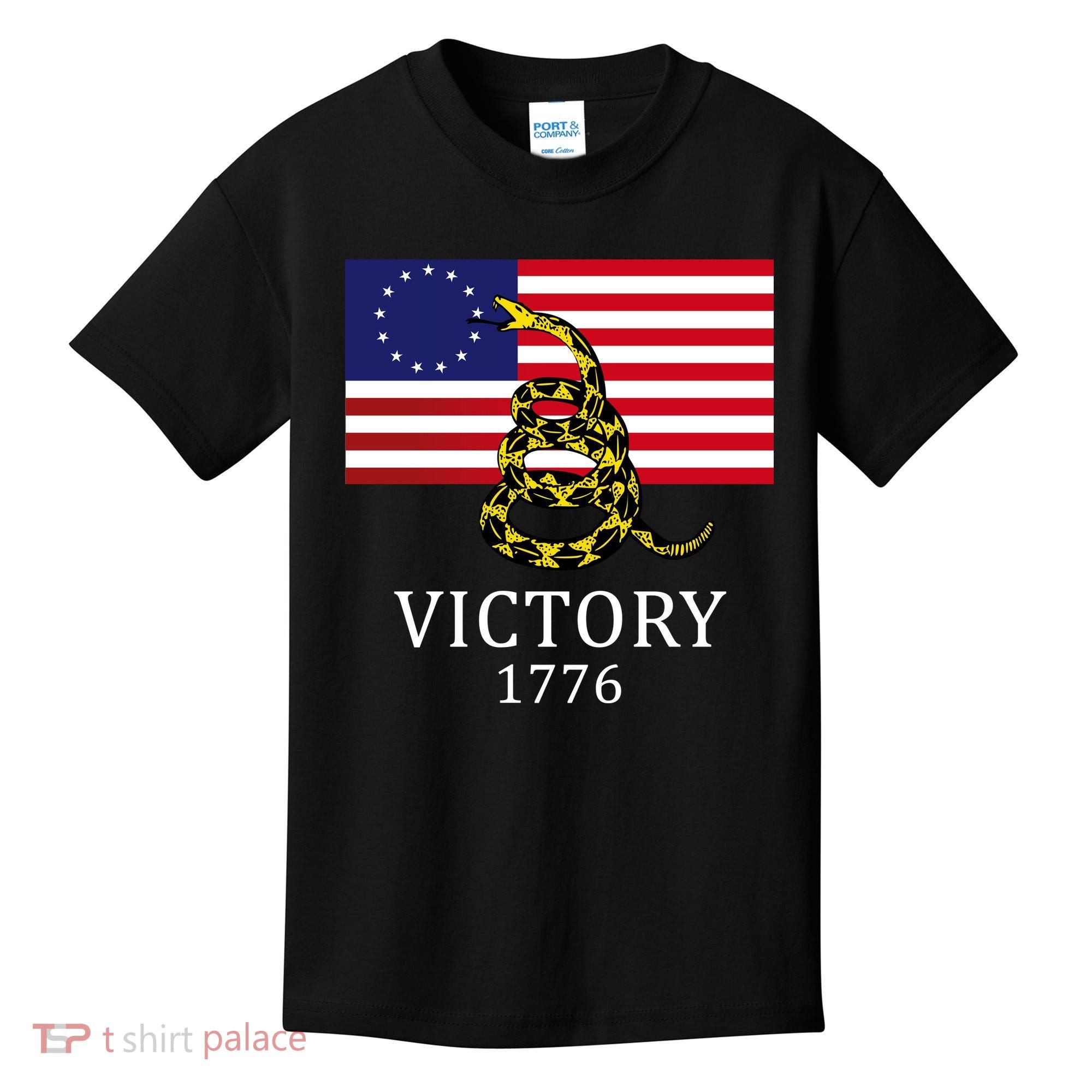 Betsy Ross Flag Don't Tread On Me 13 Colonies Kids T-Shirt