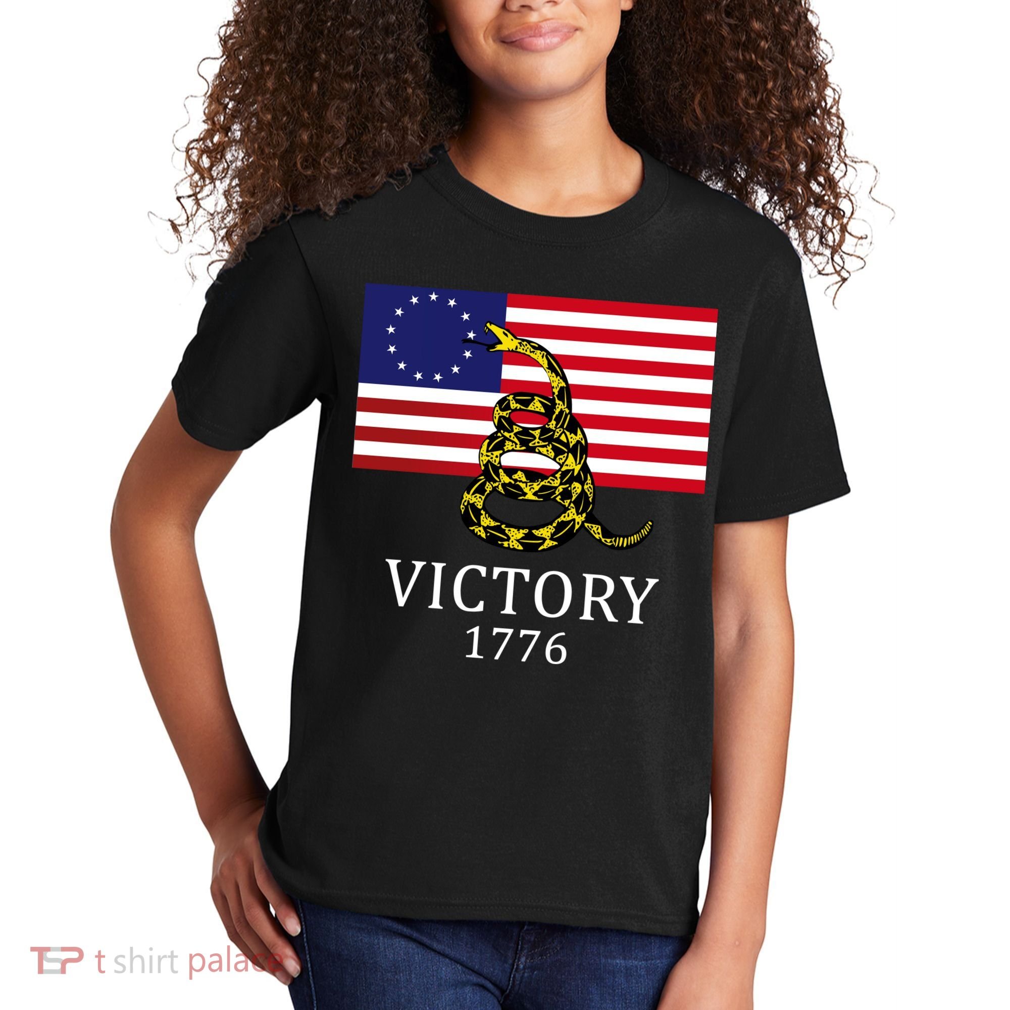 Betsy Ross Flag Don't Tread On Me 13 Colonies Kids T-Shirt