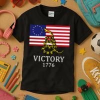 Betsy Ross Flag Don't Tread On Me 13 Colonies Kids T-Shirt thumb 3