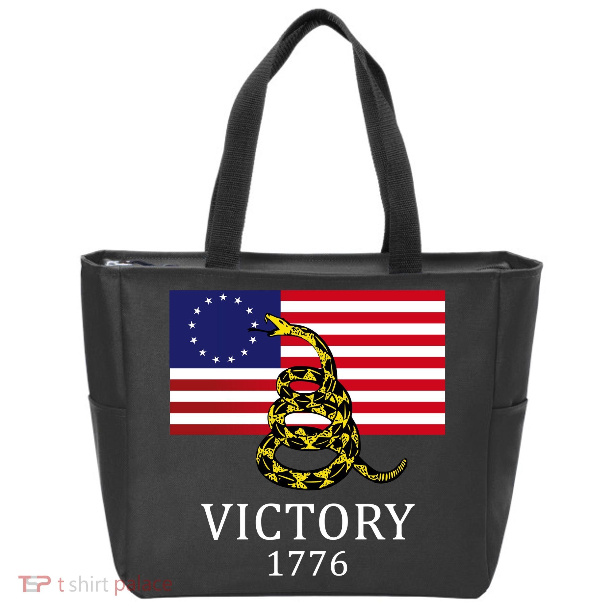 Betsy Ross Flag Don't Tread On Me 13 Colonies Tote Bag