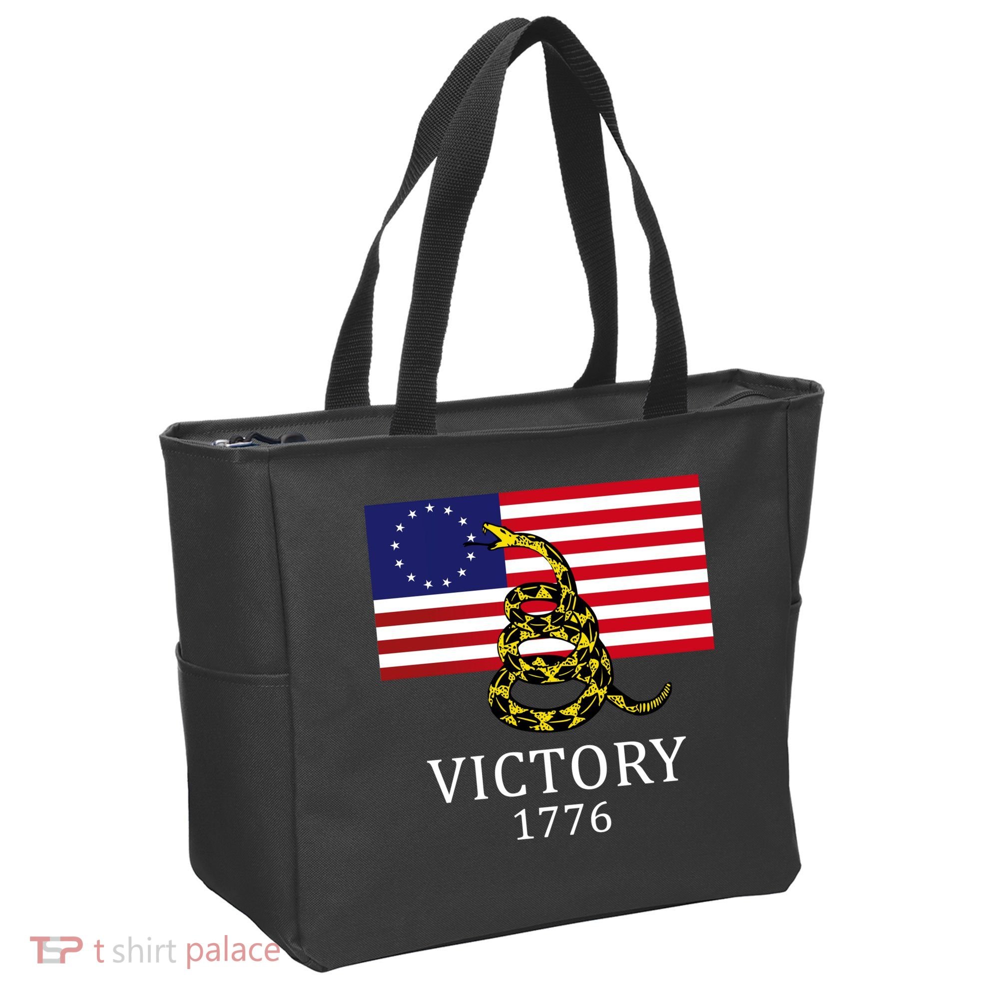 Betsy Ross Flag Don't Tread On Me 13 Colonies Tote Bag