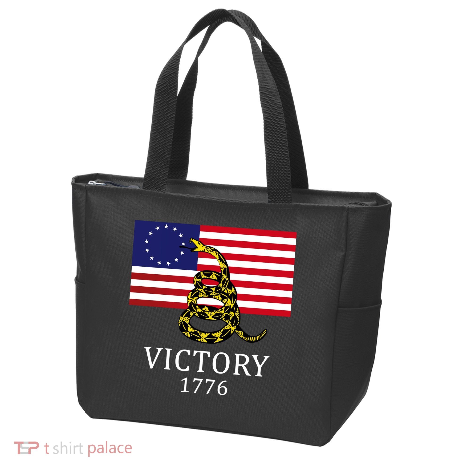 Betsy Ross Flag Don't Tread On Me 13 Colonies Tote Bag