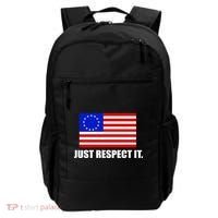 Betsy Ross Flag Just Respect It Backpack thumb 0