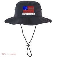 Betsy Ross Flag Just Respect It Bucket Hat thumb 0