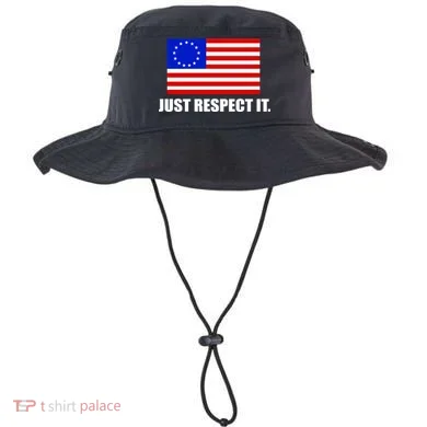 Betsy Ross Flag Just Respect It Bucket Hat