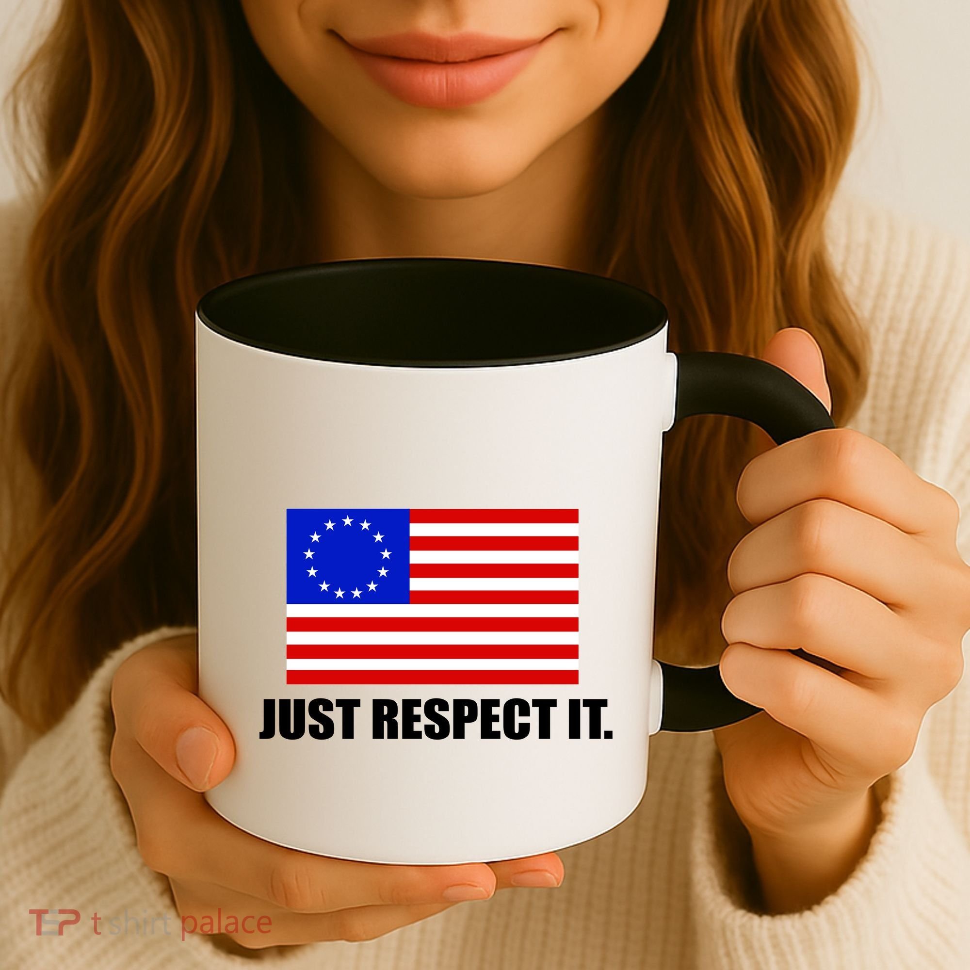 Betsy Ross Flag Just Respect It Coffee Mug