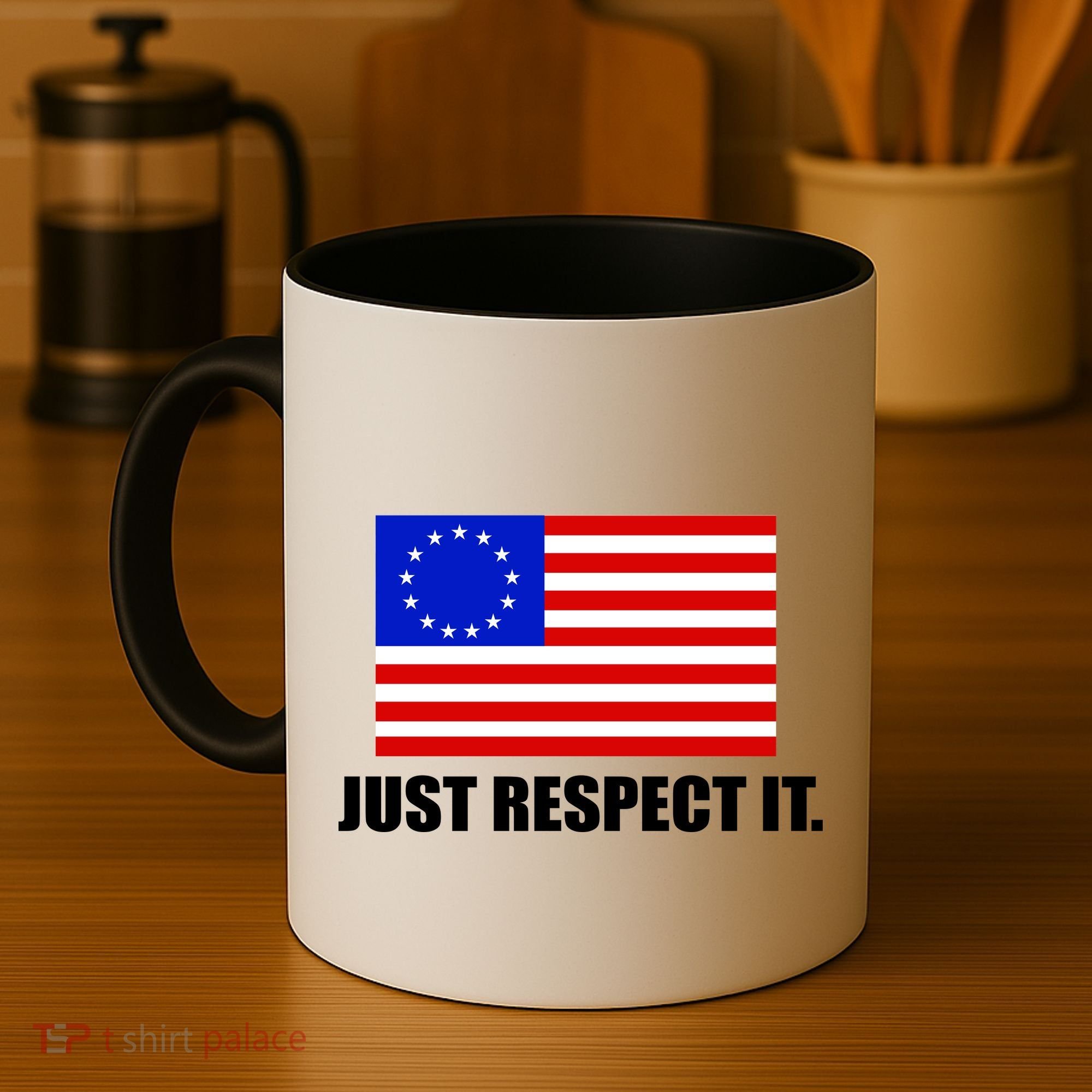 Betsy Ross Flag Just Respect It Coffee Mug