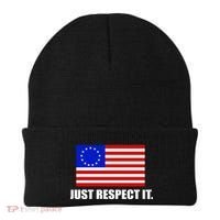 Betsy Ross Flag Just Respect It Beanie thumb 0