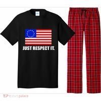 Betsy Ross Flag Just Respect It Pajama Set thumb 0