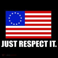Betsy Ross Flag Just Respect It Women's Hoodie thumb 2