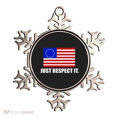 Betsy Ross Flag Just Respect It Ornament