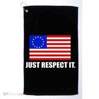 Betsy Ross Flag Just Respect It Golf Towel thumb 0