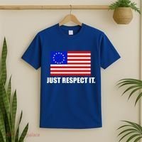 Betsy Ross Flag Just Respect It T-Shirt thumb 2