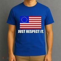 Betsy Ross Flag Just Respect It T-Shirt thumb 3