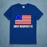 Betsy Ross Flag Just Respect It T-Shirt thumb 5