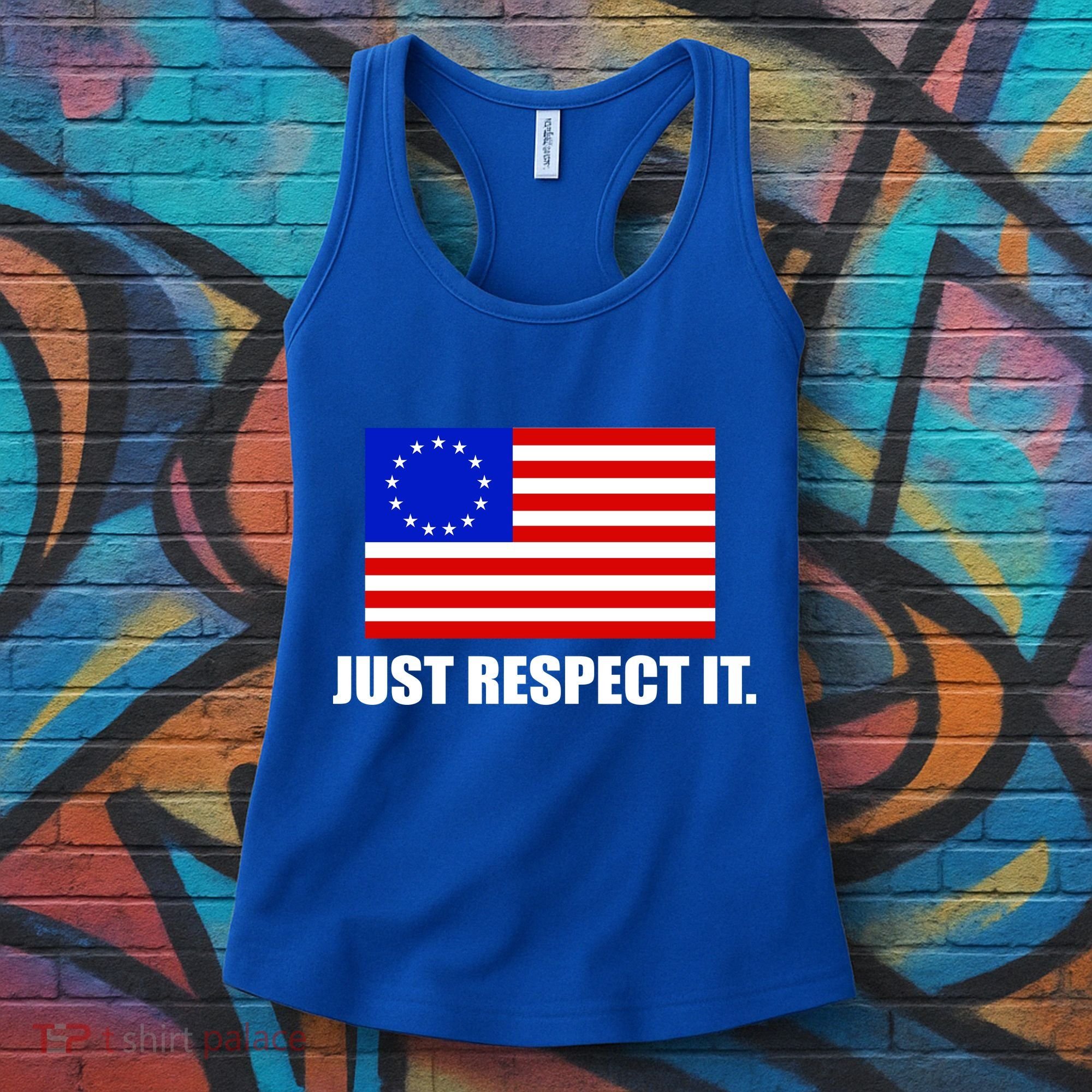 Betsy Ross Flag Just Respect It Women's Tank Top