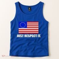 Betsy Ross Flag Just Respect It Tank Top thumb 2